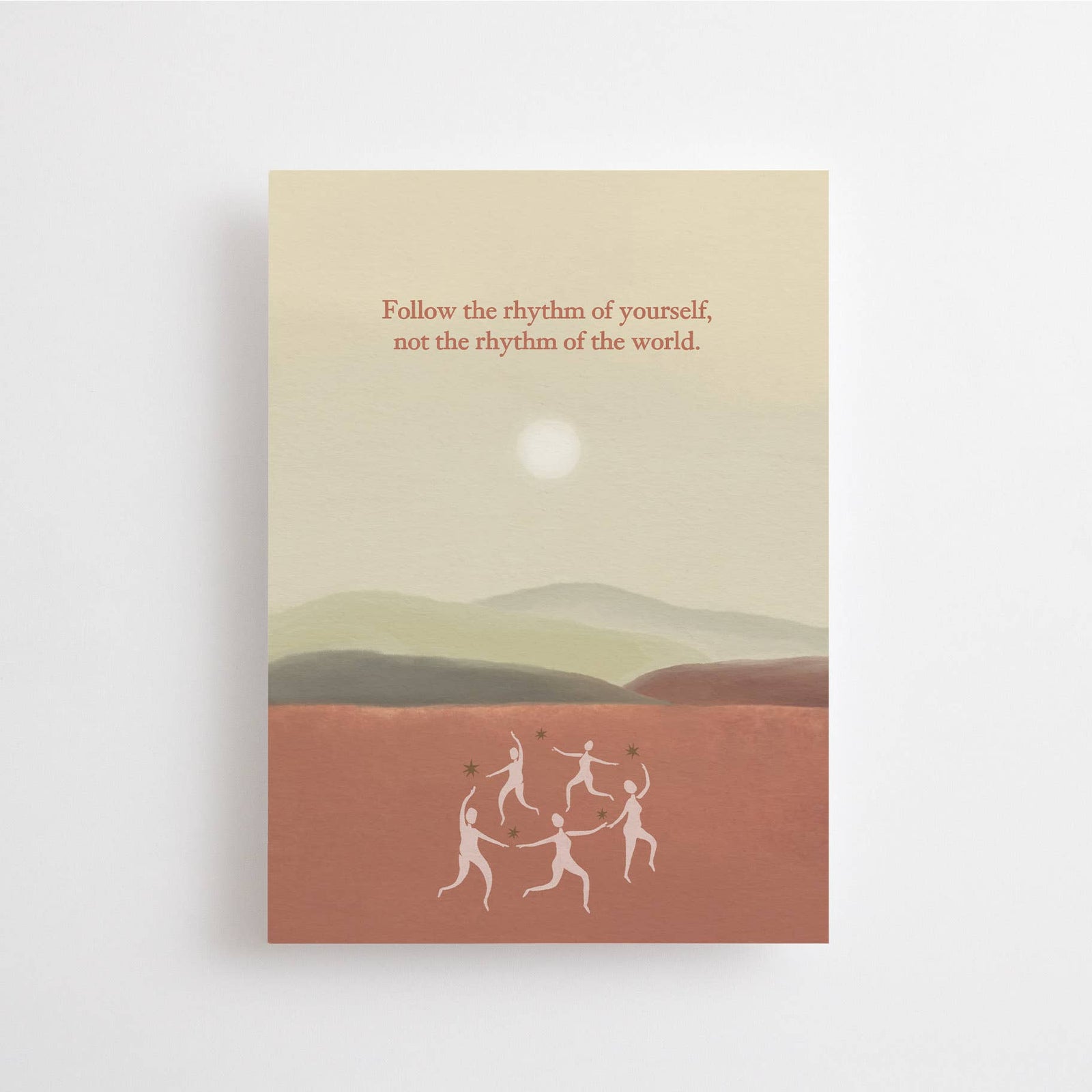 FOLLOW THE RHYTHM OF YOURSELF | POSTCARD