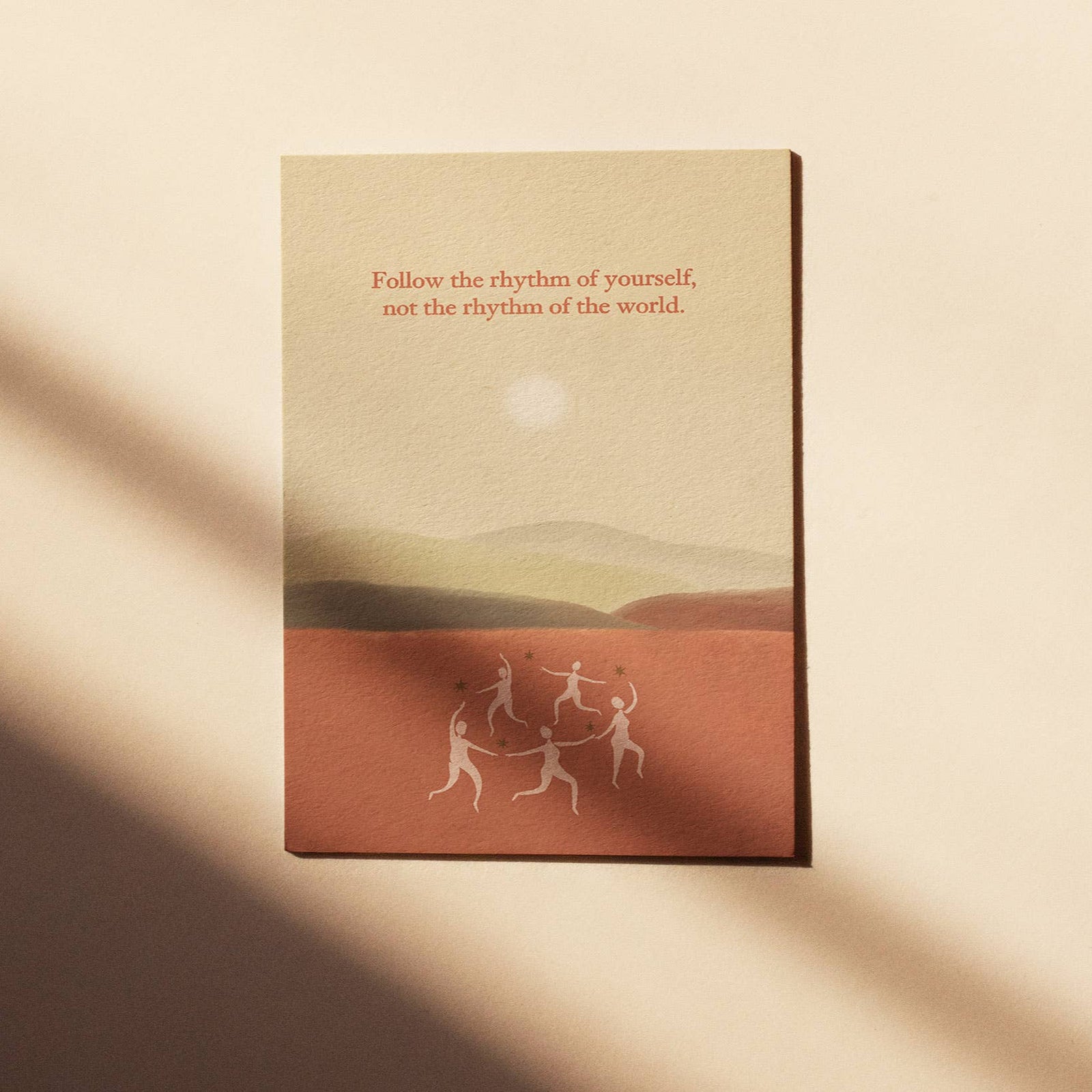 FOLLOW THE RHYTHM OF YOURSELF | POSTCARD