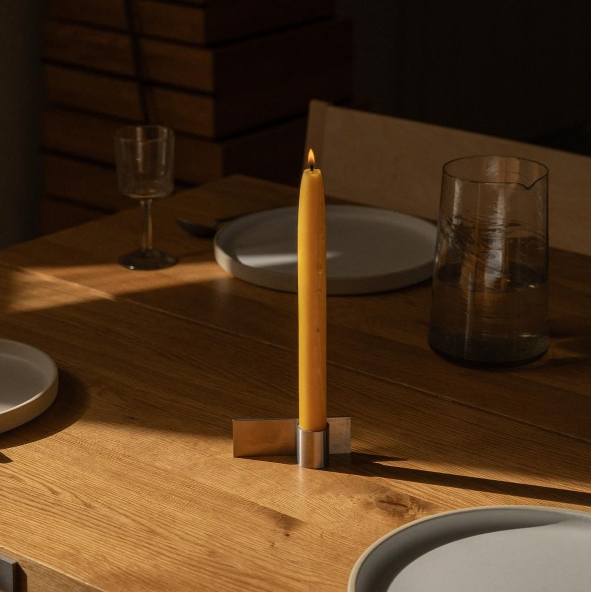 FUNDAMENT CANDLE HOLDER | STAINLESS STEEL | FORM 2