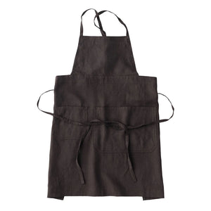 FUTO Linen Full Apron | Charcoal