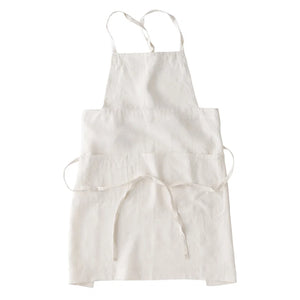 FUTO Linen Full Apron | White