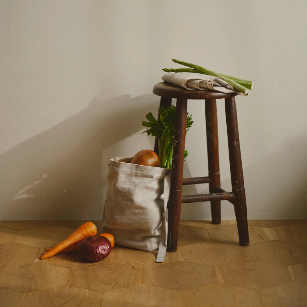 FUTO linen bread bag 150mm | Charcoal