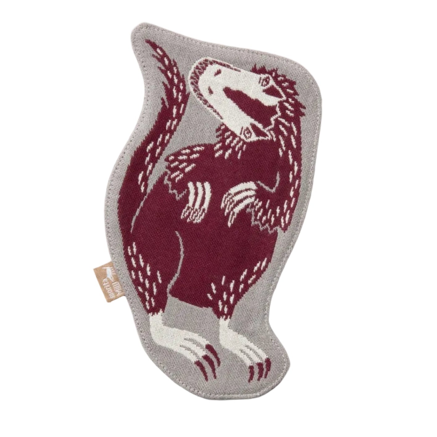 Fabric Coaster Feathered Dinosaur