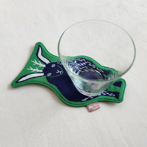 Fabric Coaster Horned Rabbit