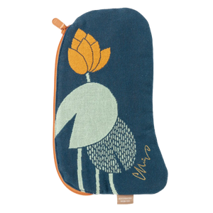 Fabric Pouch Crocodile & Butterfly