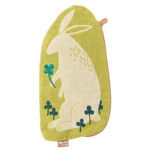 Fabric Pouch Rabbit & Clover