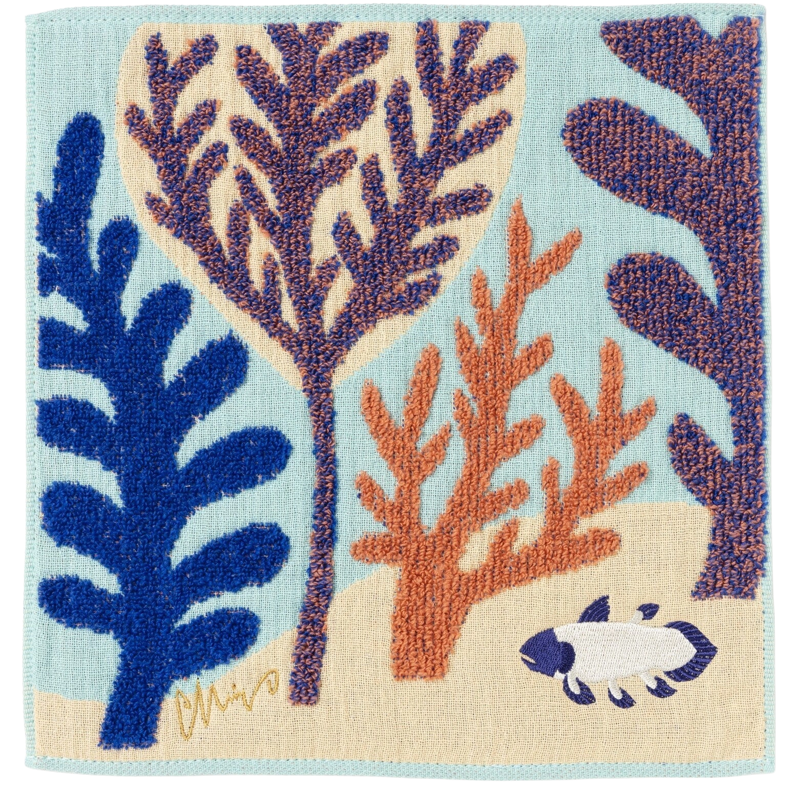 Face Towel | Coelacanth Blue