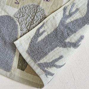 Face Towel | Forest Home Grey