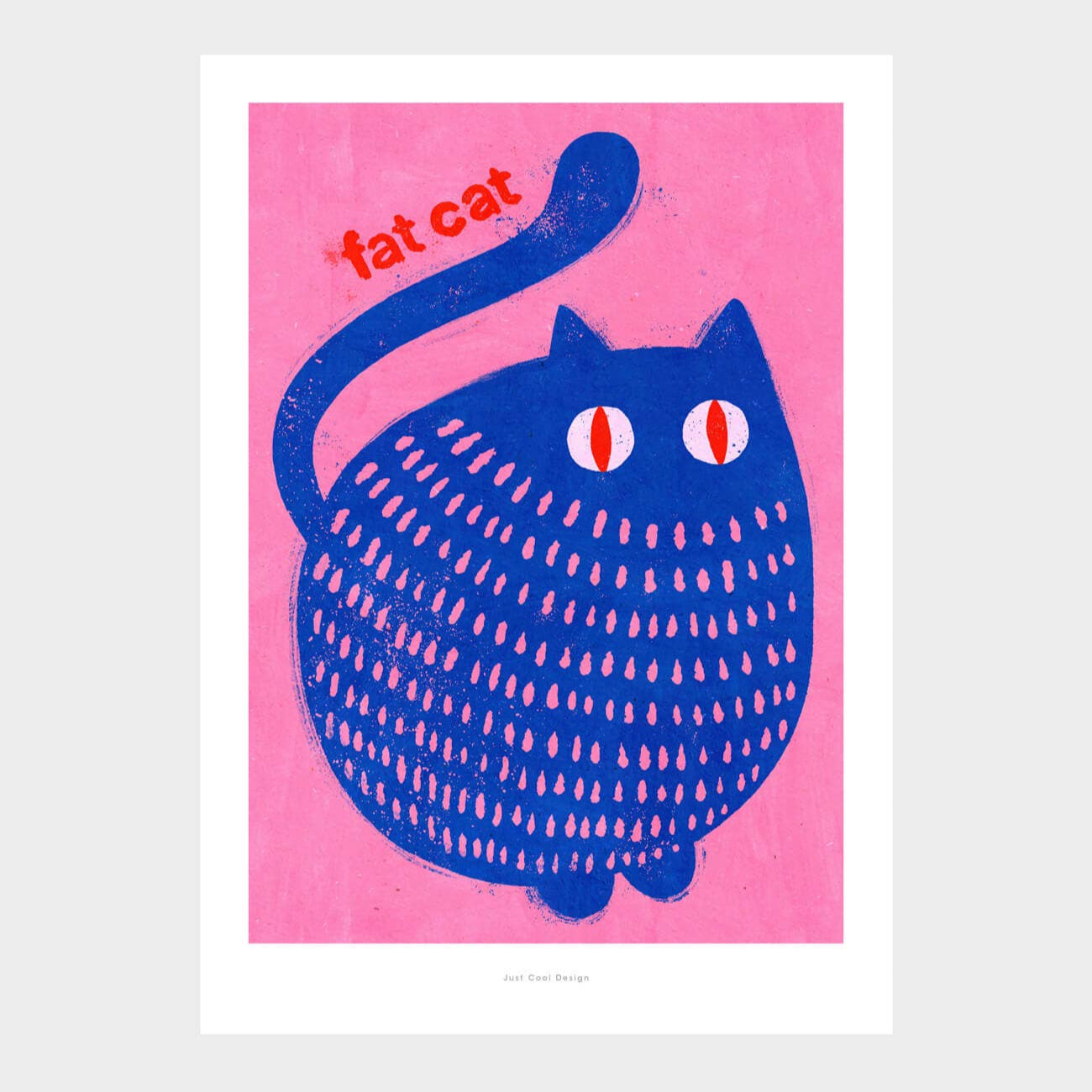 Fat Cat | A5 Illustration Art Print