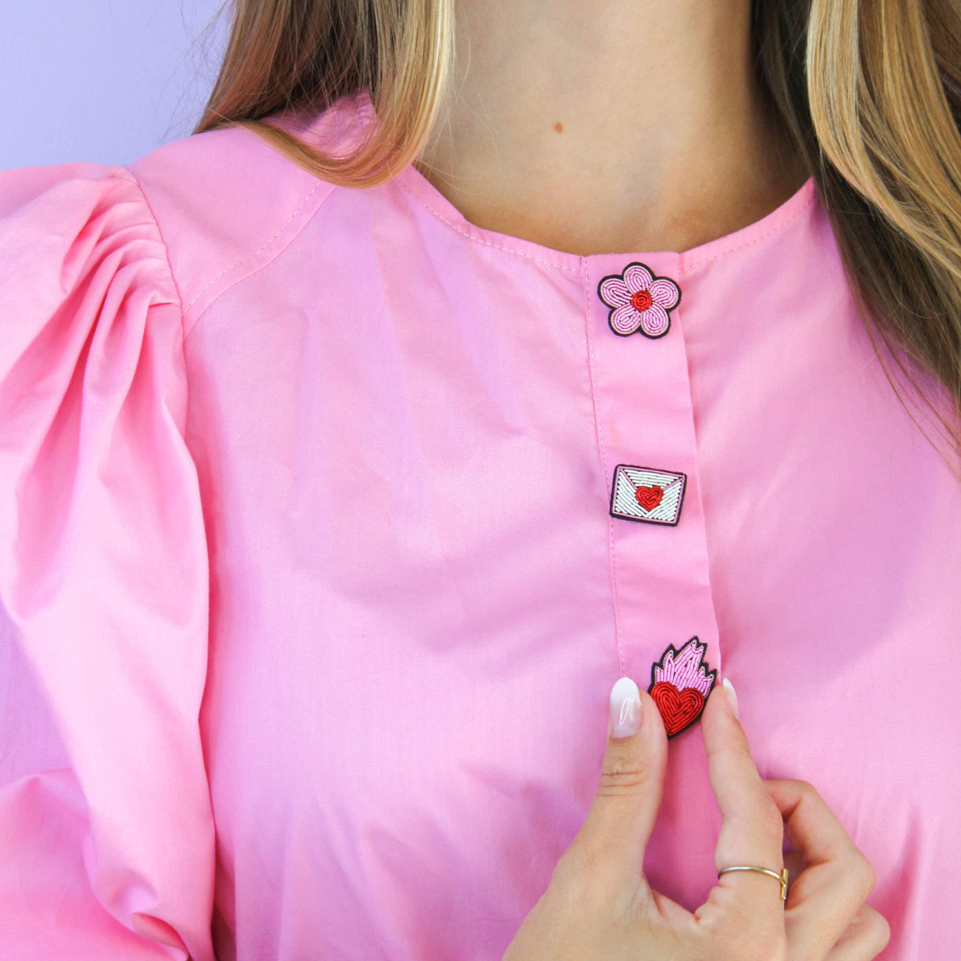 Flaming Heart Brooch