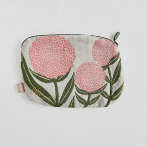 Flat Pouch | Flower and Praying Mantis