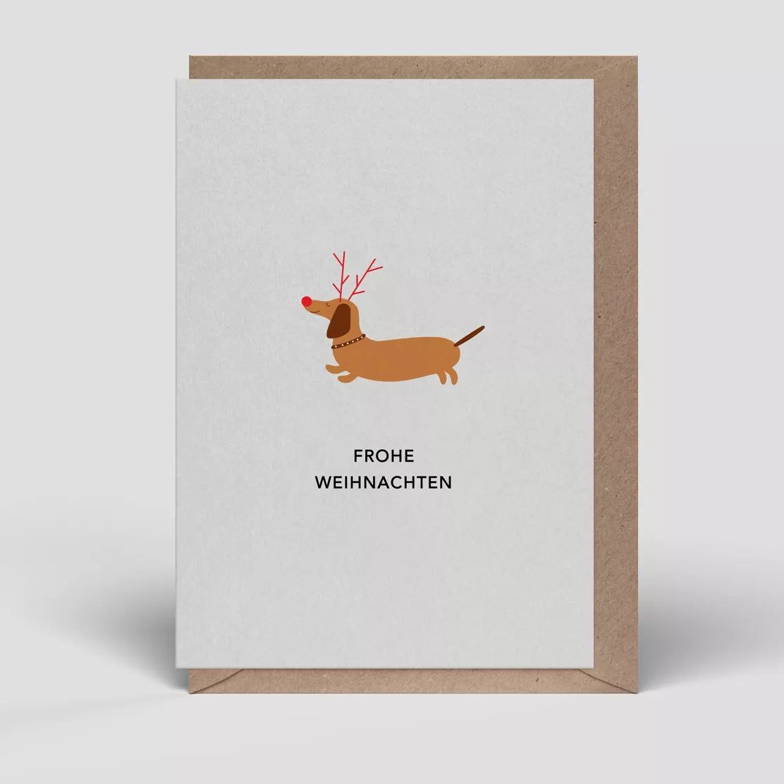 Frohe Weihnachten Dachshund | Christmas Card