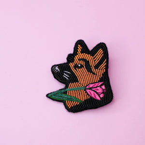 German Shepherd Brooch
