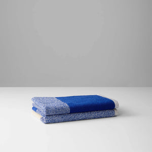 Guest Towel Set 2 pcs. | Cobalt Blue Ecru