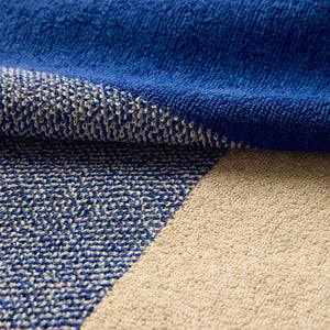 Guest Towel Set 2 pcs. | Cobalt Blue Ecru