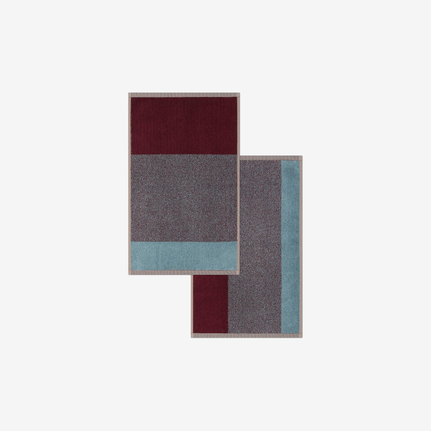 Guest Towel Set 2 pcs. | Sky Blue Bordeaux