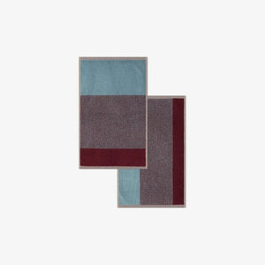 Guest Towel Set 2 pcs. | Sky Blue Bordeaux