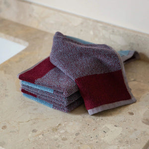 Guest Towel Set 2 pcs. | Sky Blue Bordeaux