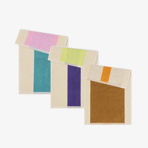 Guest Towel Set 3 pcs. | Turquoise Purple Toffee