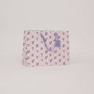 Hand Block Printed Gift Bags Large | Violet Meringue