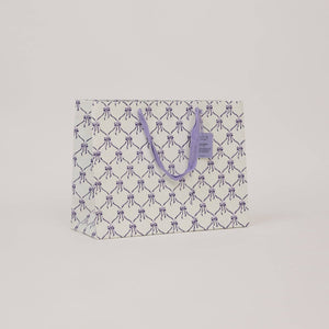 Hand Block Printed Gift Bags Large | Violet Meringue