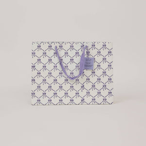 Hand Block Printed Gift Bags Large | Violet Meringue