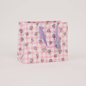 Hand Block Printed Gift Bags Medium | Violet Meringue