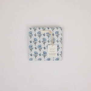 Hand Block Printed Gift Bags Small | Blue Stone Refresh