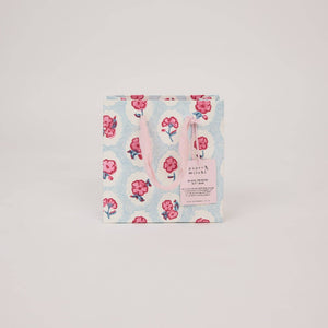 Hand Block Printed Gift Bags Small | Pink Sorbet