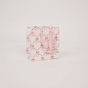 Hand Block Printed Gift Bags Small | Pink Sorbet