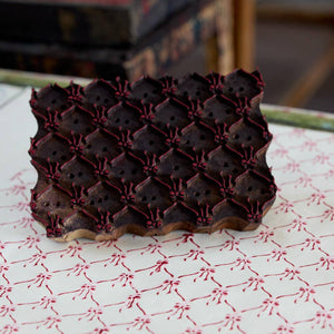 Hand Block Printed Gift Bags Small | Pink Sorbet