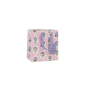 Hand Block Printed Gift Bags Small | Violet Meringue