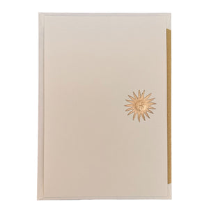 Hand Engraved Greeting Card | Sun