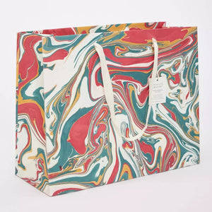 Hand Marbled Gift Bags Large | Christmas Splendour