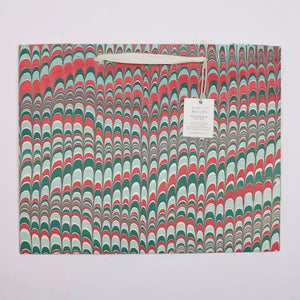 Hand Marbled Gift Bags Large | Christmas Splendour