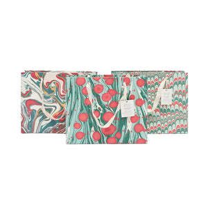 Hand Marbled Gift Bags Medium | Christmas Splendour