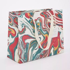 Hand Marbled Gift Bags Medium | Christmas Splendour