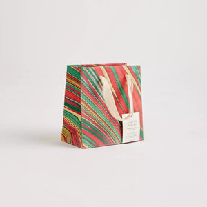 Hand Marbled Gift Bags Small | Christmas Glitz