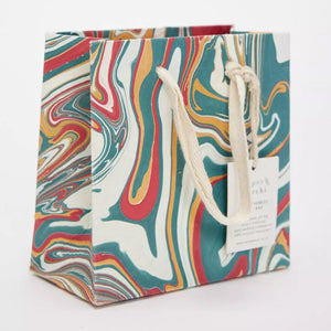 Hand Marbled Gift Bags Small | Christmas Splendour