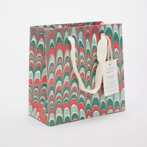 Hand Marbled Gift Bags Small | Christmas Splendour