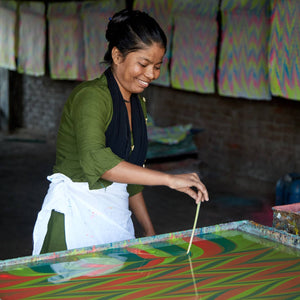 Hand Marbled Gift Bags Small | Neon