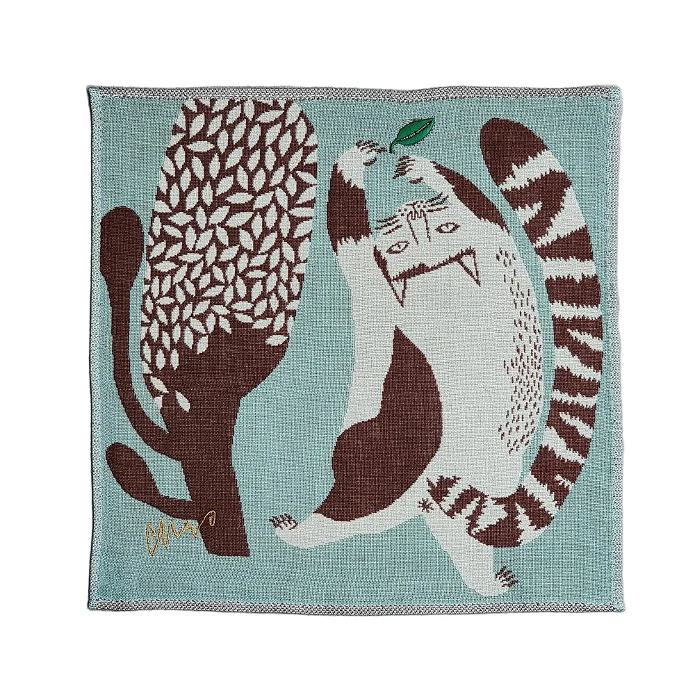 Handkerchief | Cat & Tree