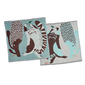 Handkerchief | Cat & Tree