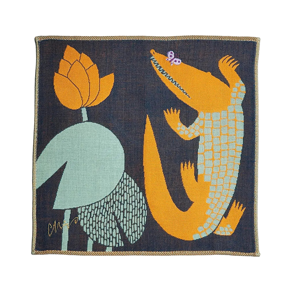 Handkerchief | Crocodile & Butterfly
