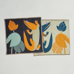 Handkerchief | Crocodile & Butterfly