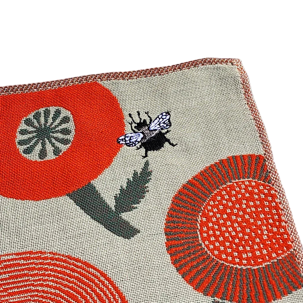 Handkerchief | Flower & Bumblebee