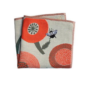 Handkerchief | Flower & Bumblebee