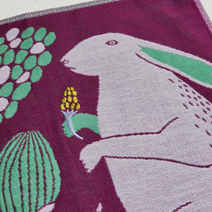 Handkerchief | Rabbit & Flowers