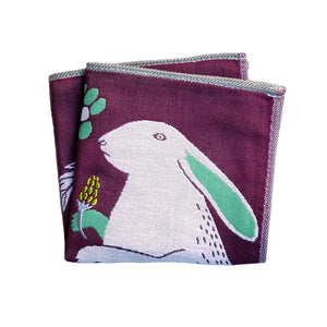Handkerchief | Rabbit & Flowers