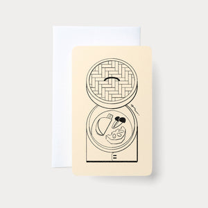 Handmade Embossed Card | Home Series: Bamboo Steamer